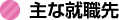 主な就職先